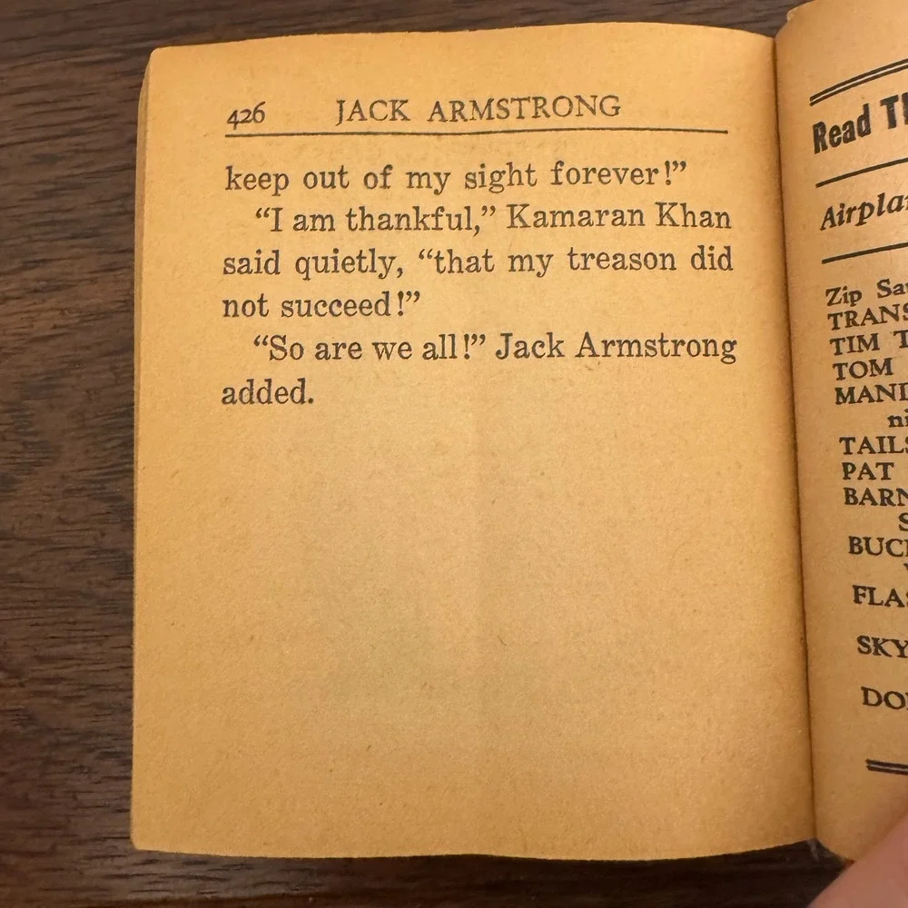 Vintage 1939 Better Little Book Jack Armstrong Mystery of the Iron Key #1422